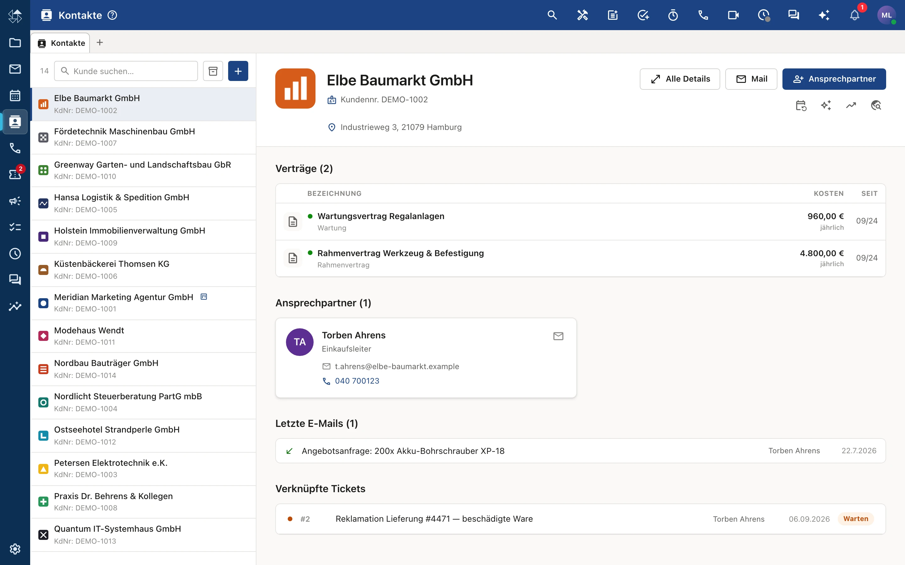 nordOFFICE Kontakte